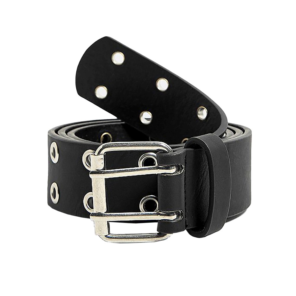 Zac's Alter Ego - 2 row eyelets PU Ceinture - Noir